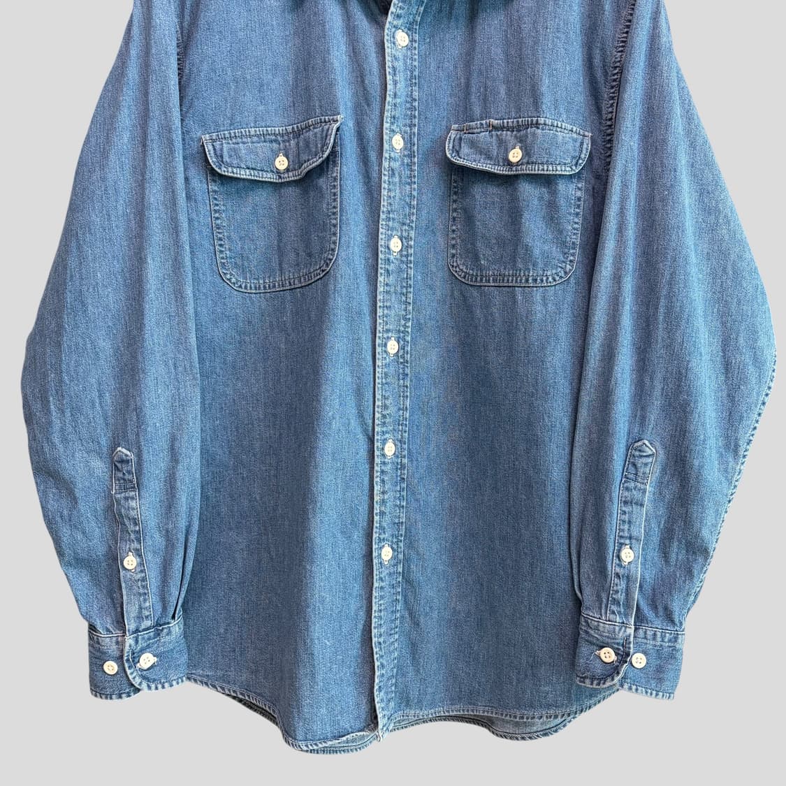 (XL)올드 유니클로 데님셔츠 상품이미지4