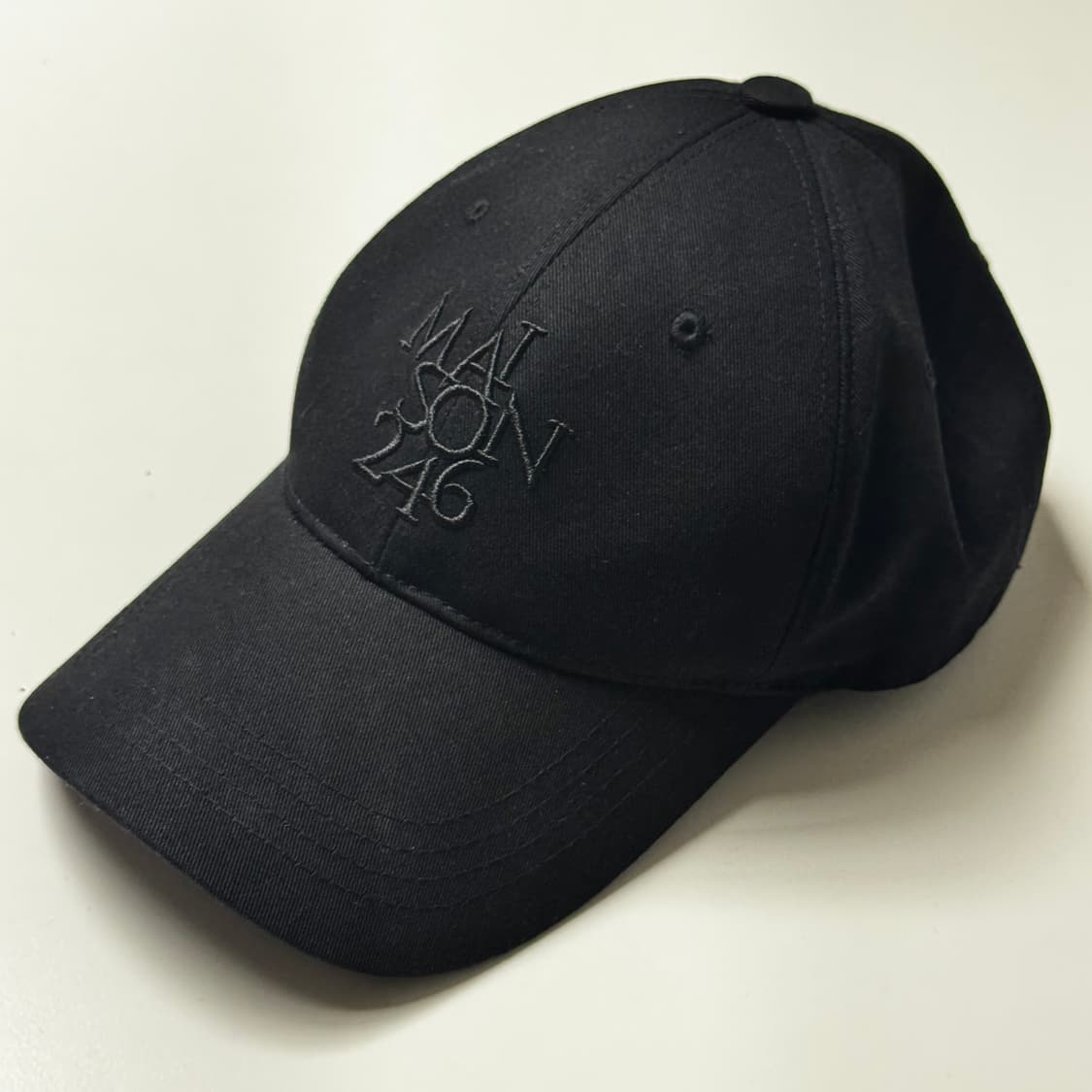 메종246 볼캡 모자 블랙 상품이미지1