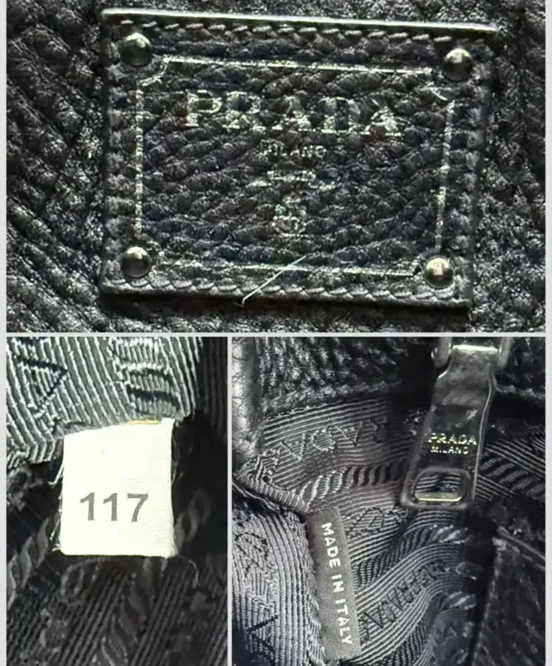 프라다 비텔로 다이노 레더 토트백 상품이미지8