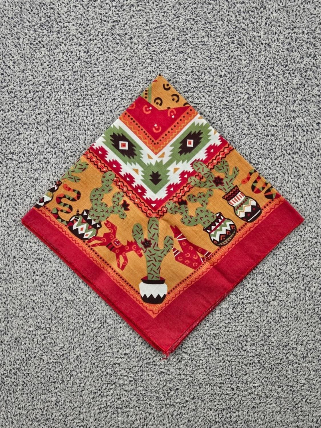 USA 아즈텍 나바호 선인장 반다나 ( 52X52 ) / 11718 상품이미지5