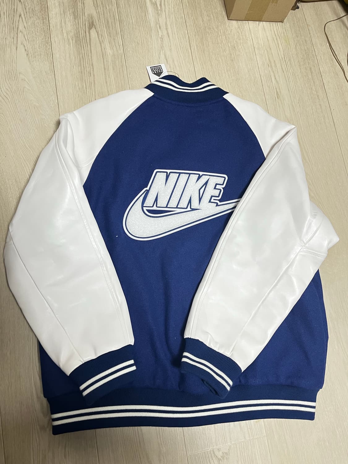 나이키x휴먼메이드 바시티 자켓 L 상품이미지4