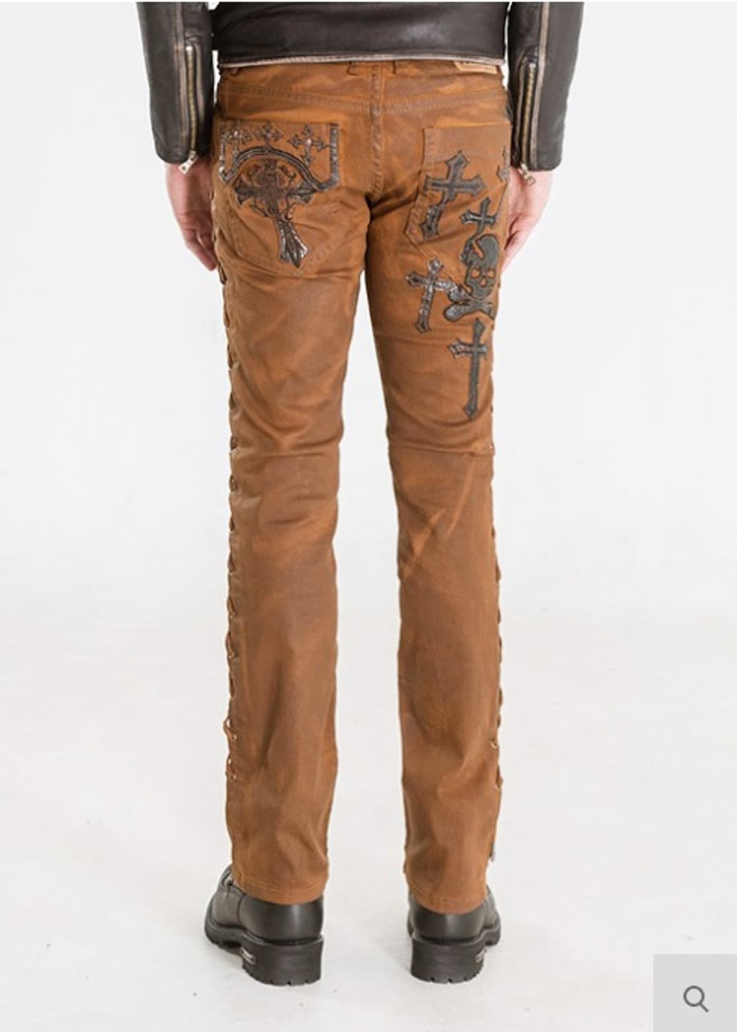 옆트임 웨스턴 브라운 코팅 PANT  상품이미지7