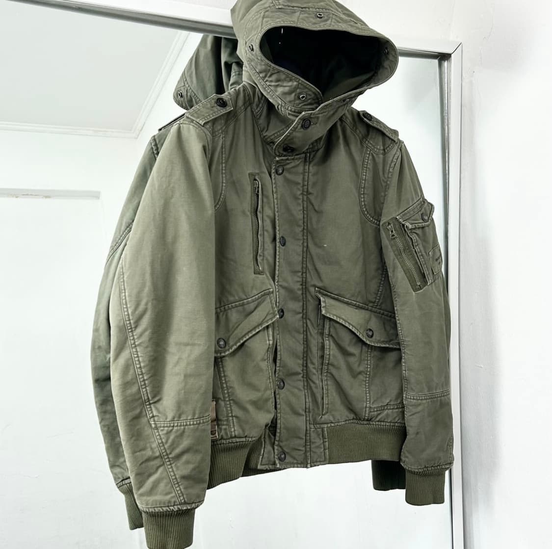 디젤 밀리터리 후드 탱커 자켓 상품이미지1
