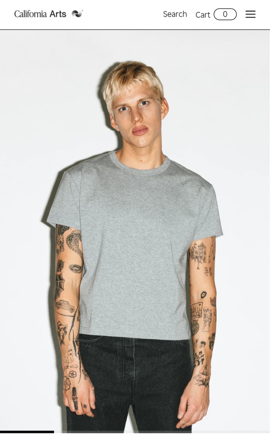 캘리포니아아츠 크롭 반팔티 상품이미지1