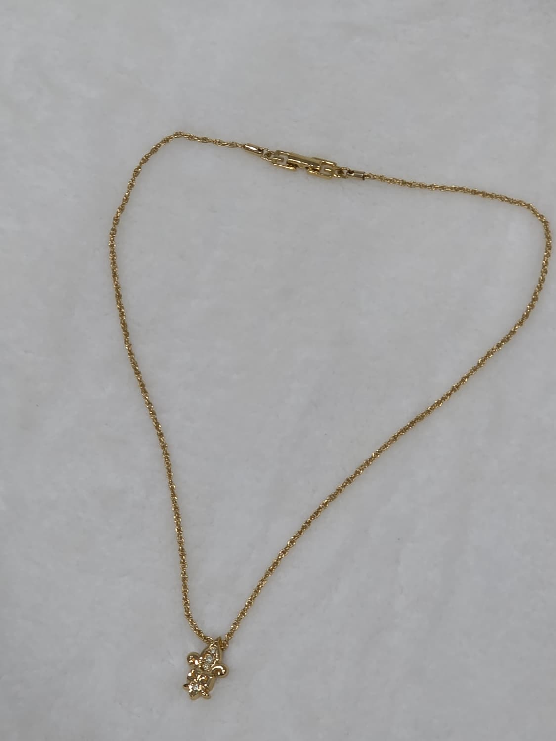 지방시 금장 G로고 백합 문장 명품 목걸이 상품이미지5