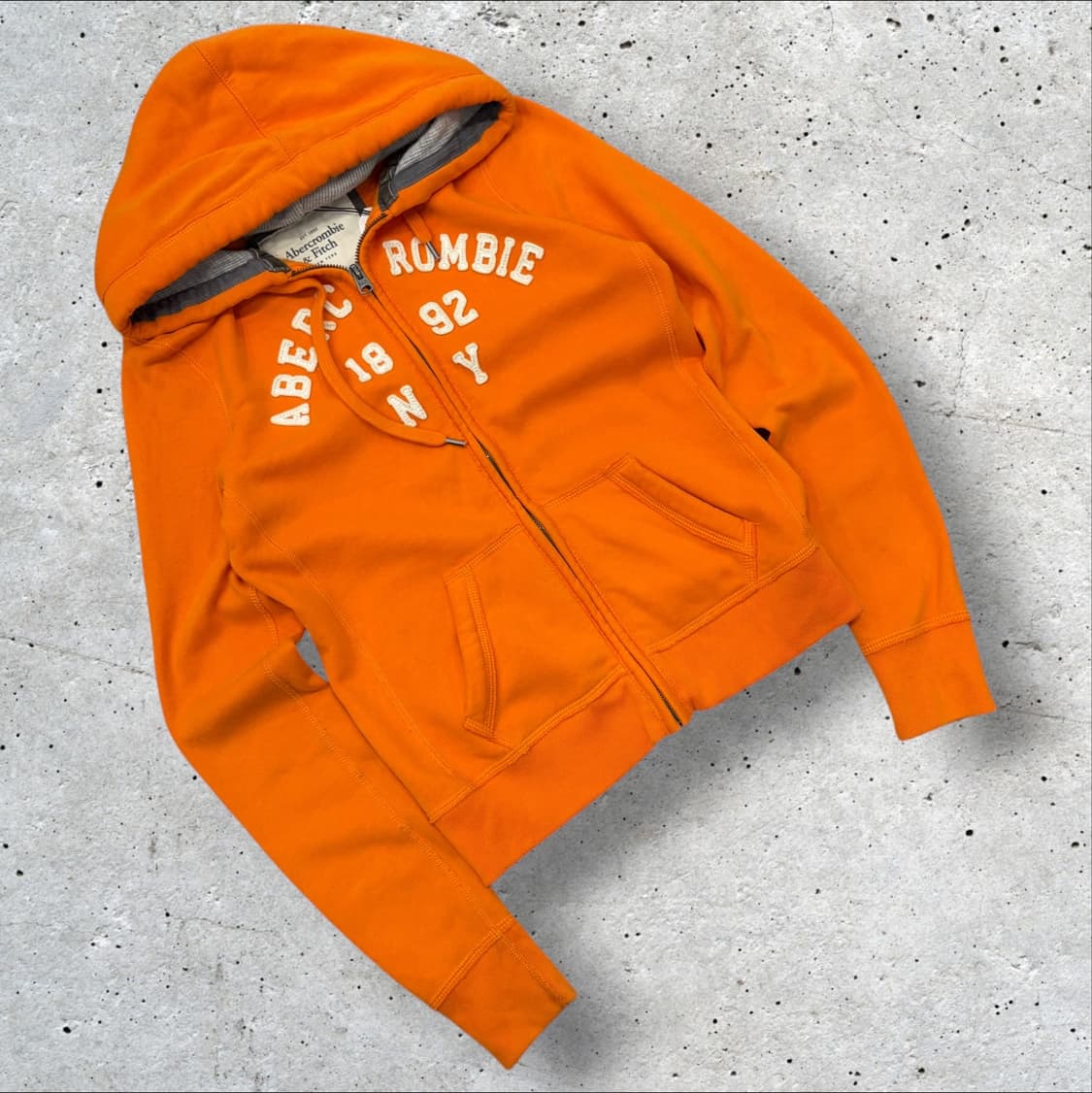 [M] 아베크롬비 아치로고 오렌지색 후드집업 D516 상품이미지1