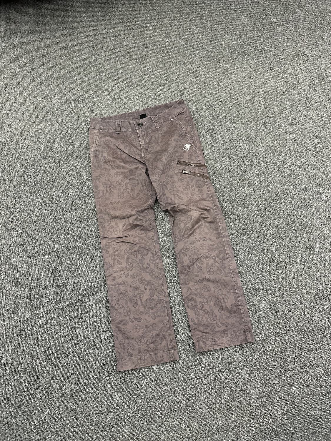 Kissmark 키스마크 플라워 패턴 부츠컷 팬츠 상품이미지1