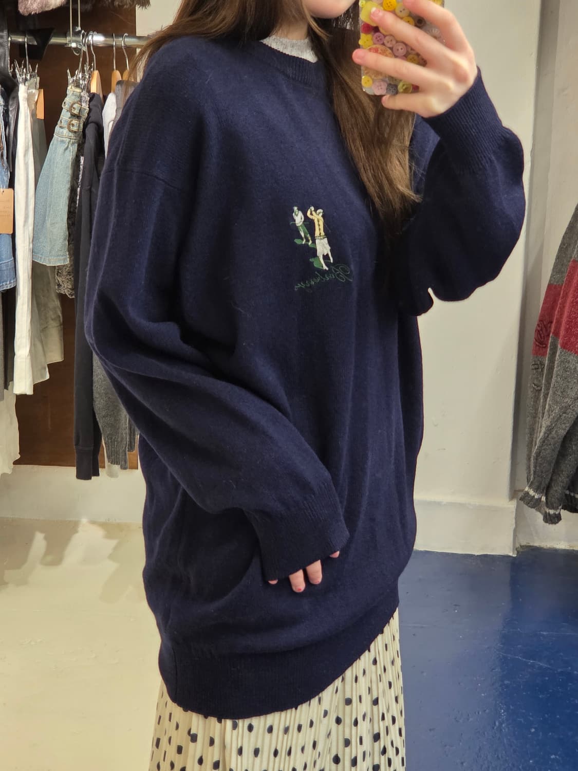 1990s Burberrys 버버리 스코틀랜드 골프맨 니트 상품이미지3