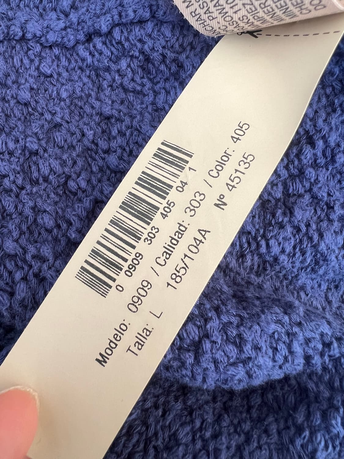 코스 COS 남성 네이비 하이넥니트 코튼니트 상품이미지9