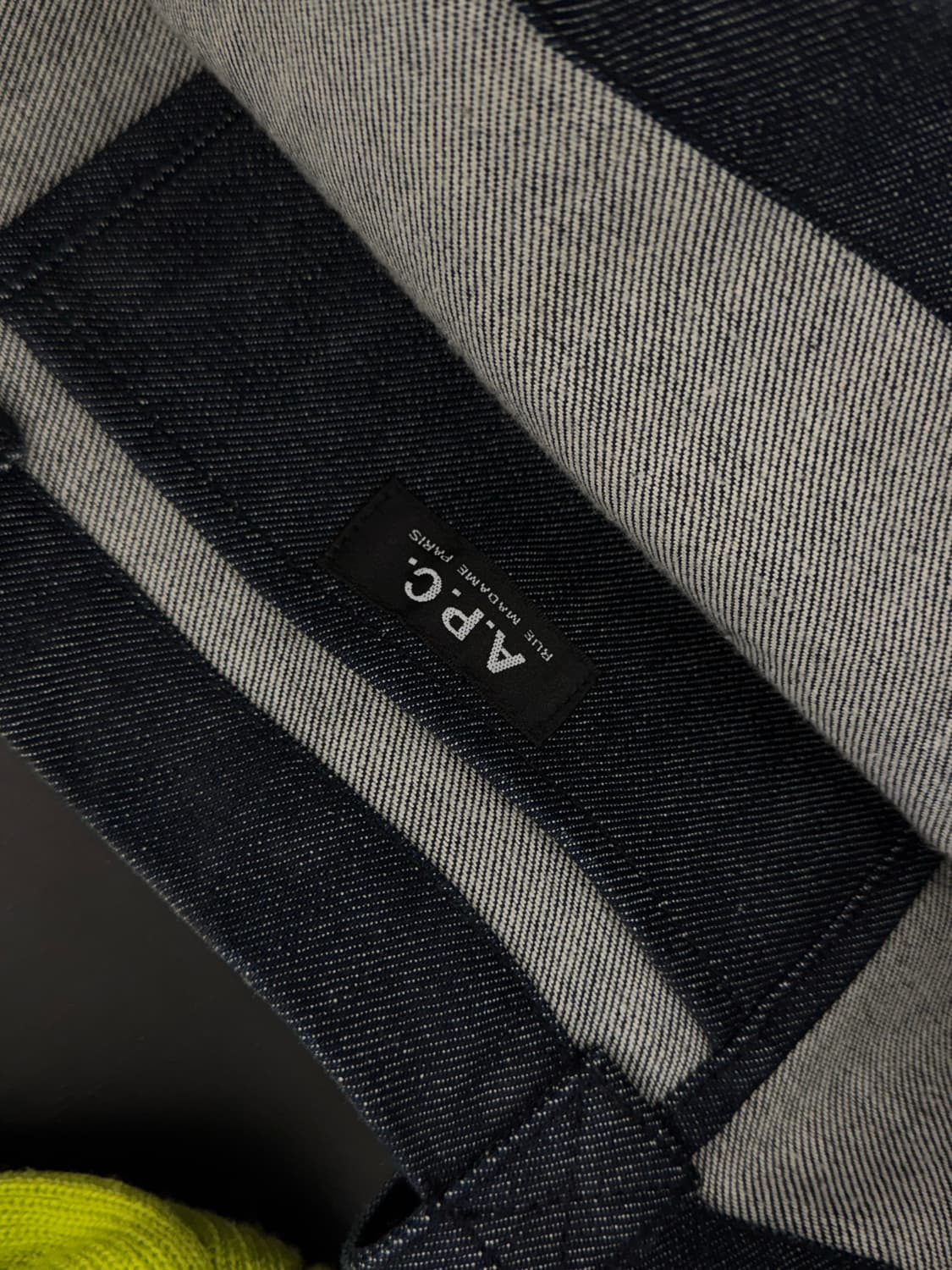 [정품] 아페쎄 인디고 데님 에코백(토트백) 판매 상품이미지5