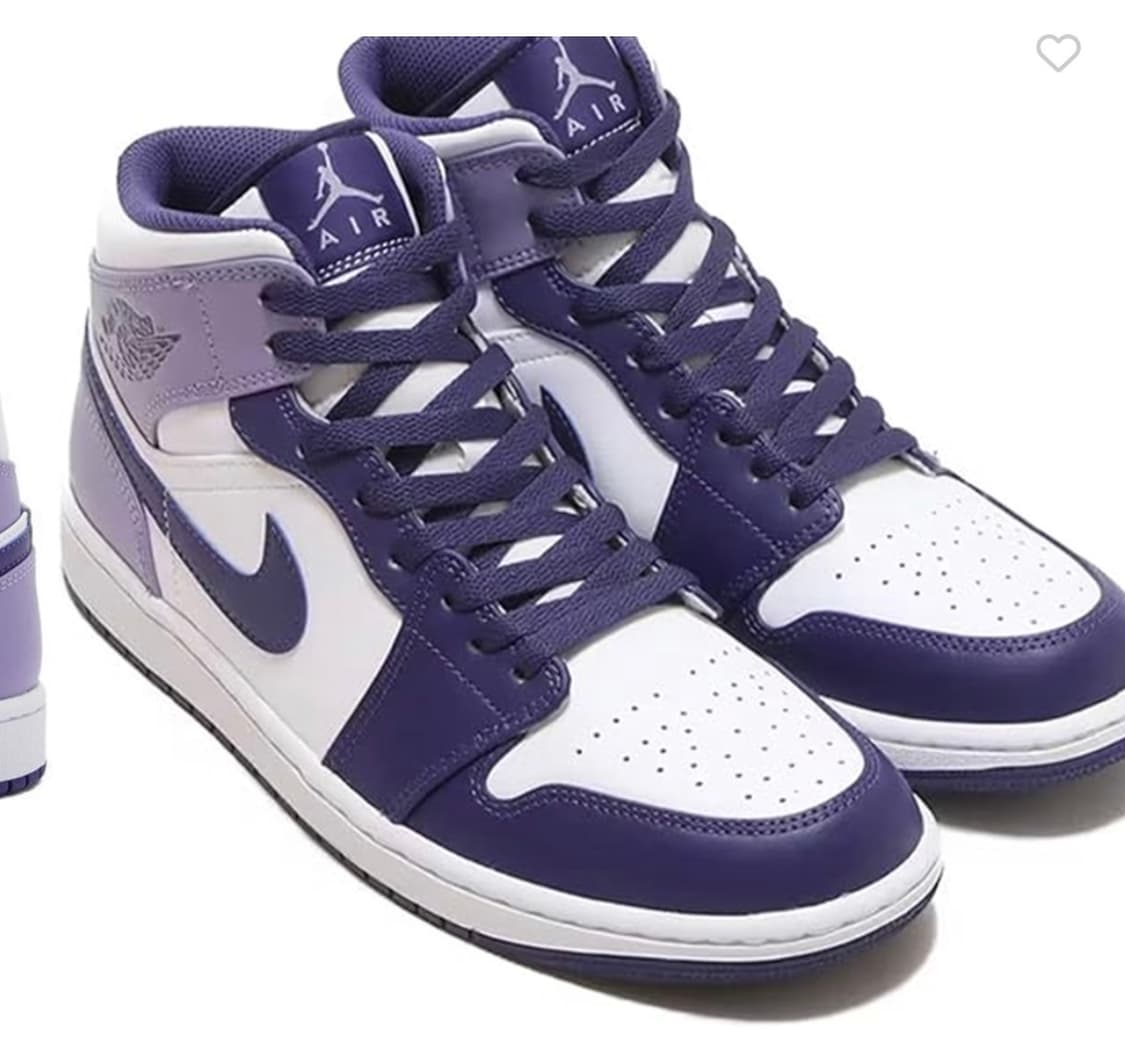 나이키 에어 조던 1 미드 퍼플 260mm 상품이미지6