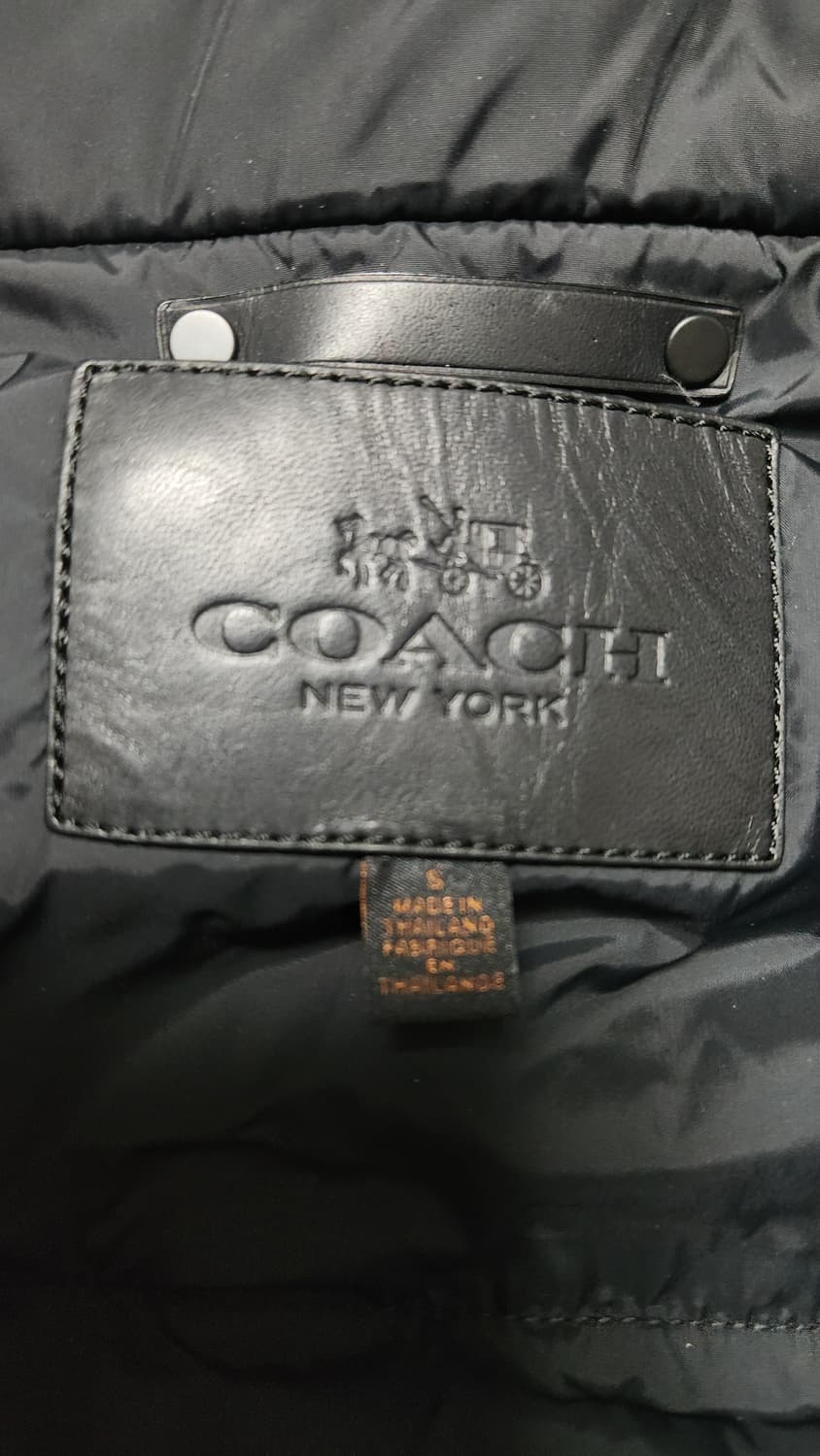 COACH 가죽패딩 조끼 95 S사이즈 상품이미지4