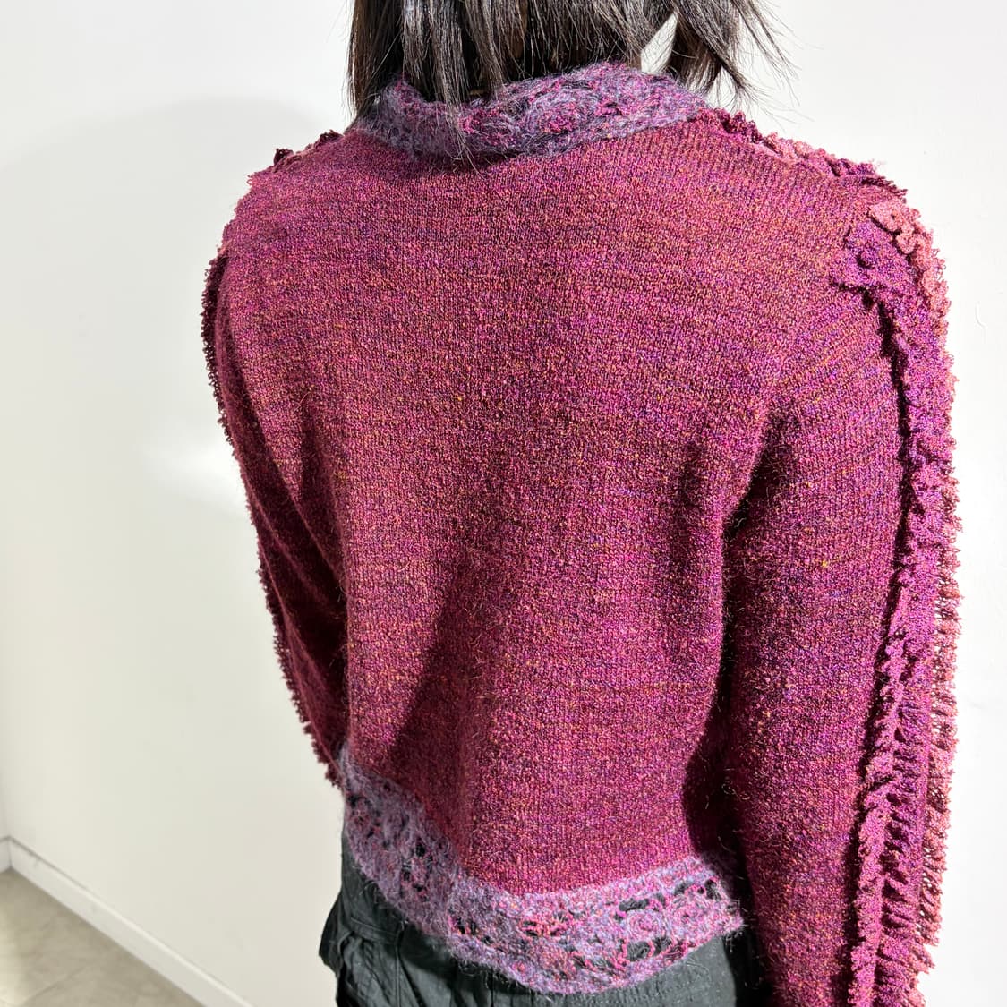 nonnon dori 빈티지 레이스 니트 자켓 상품이미지4