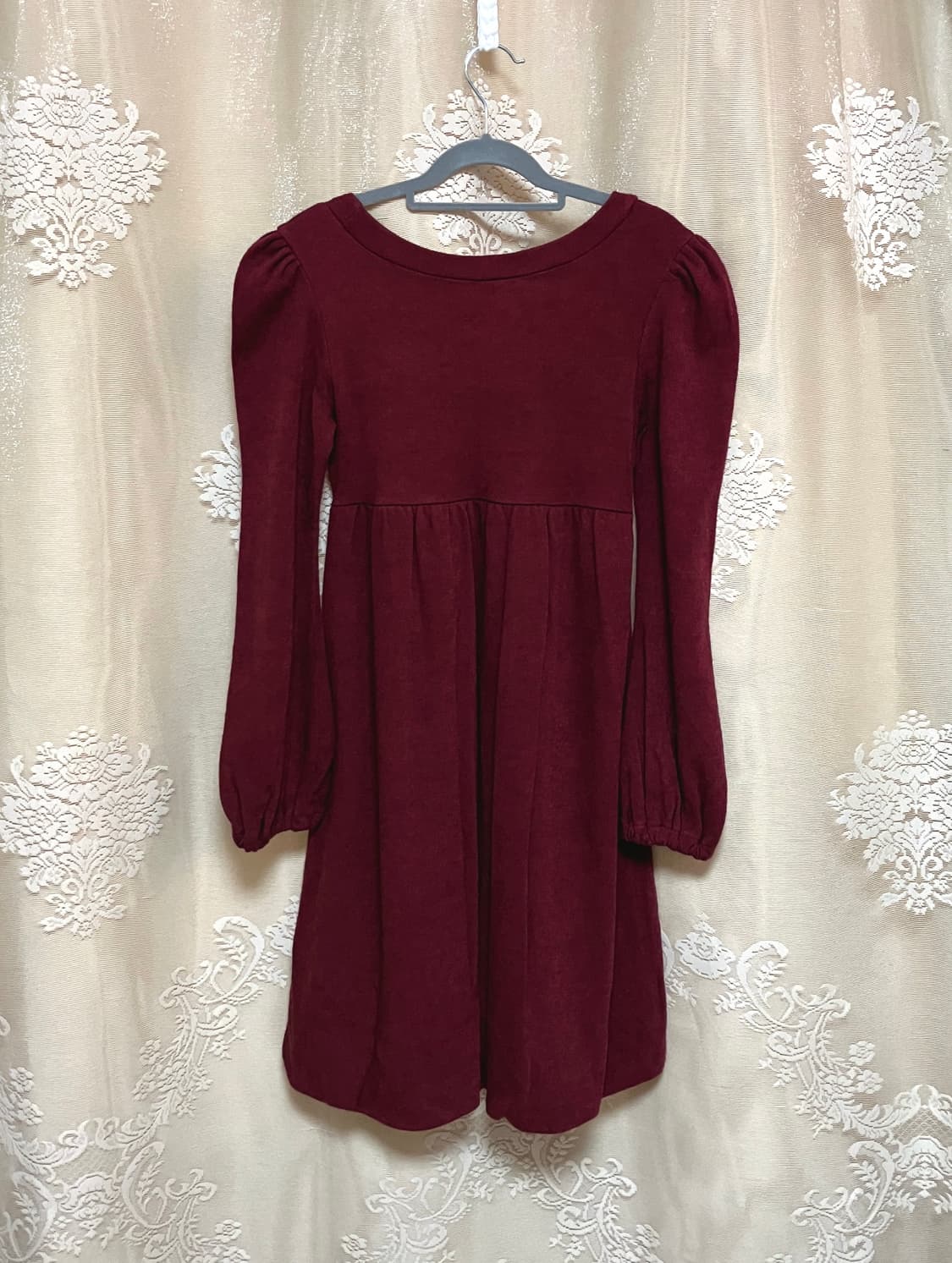 와인 벌룬 미니 원피스 상품이미지2