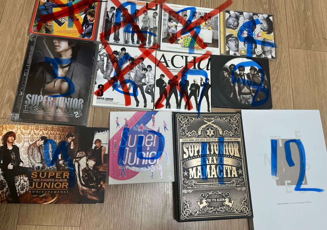 슈퍼주니어 굿즈 앨범 시그 포스터 포카 엽서 1~12집 디앤이 로꾸거 상품이미지1