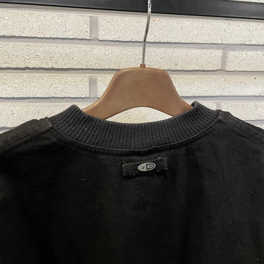 CANADA VINTAGE 바시티 자켓 배색 쉐르파 안감 디테일 블랙 상품이미지7