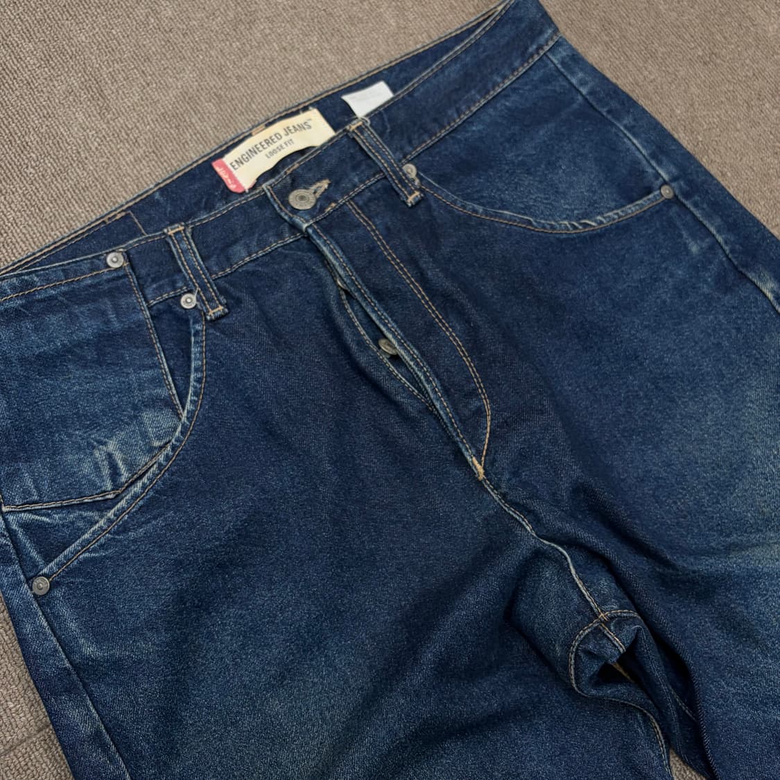 00s levis 리바이스 엔지니어드진 커브드 루즈핏 데님  상품이미지2