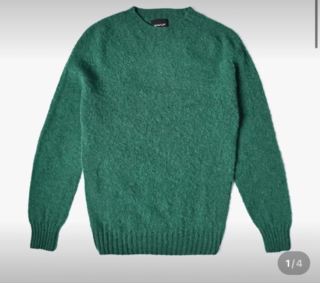 XXL) 하울린 쉐기독 니트 birth of the cool 그린 상품이미지5