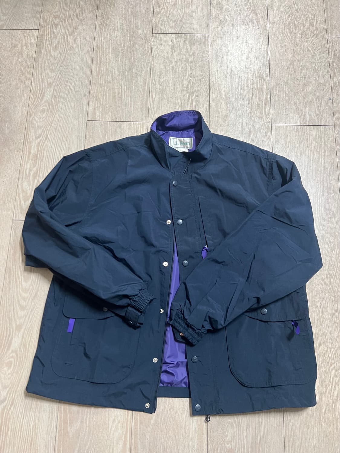 LLbean 엘엘빈 바람막이 봄버자켓 네이비 L 상품이미지1