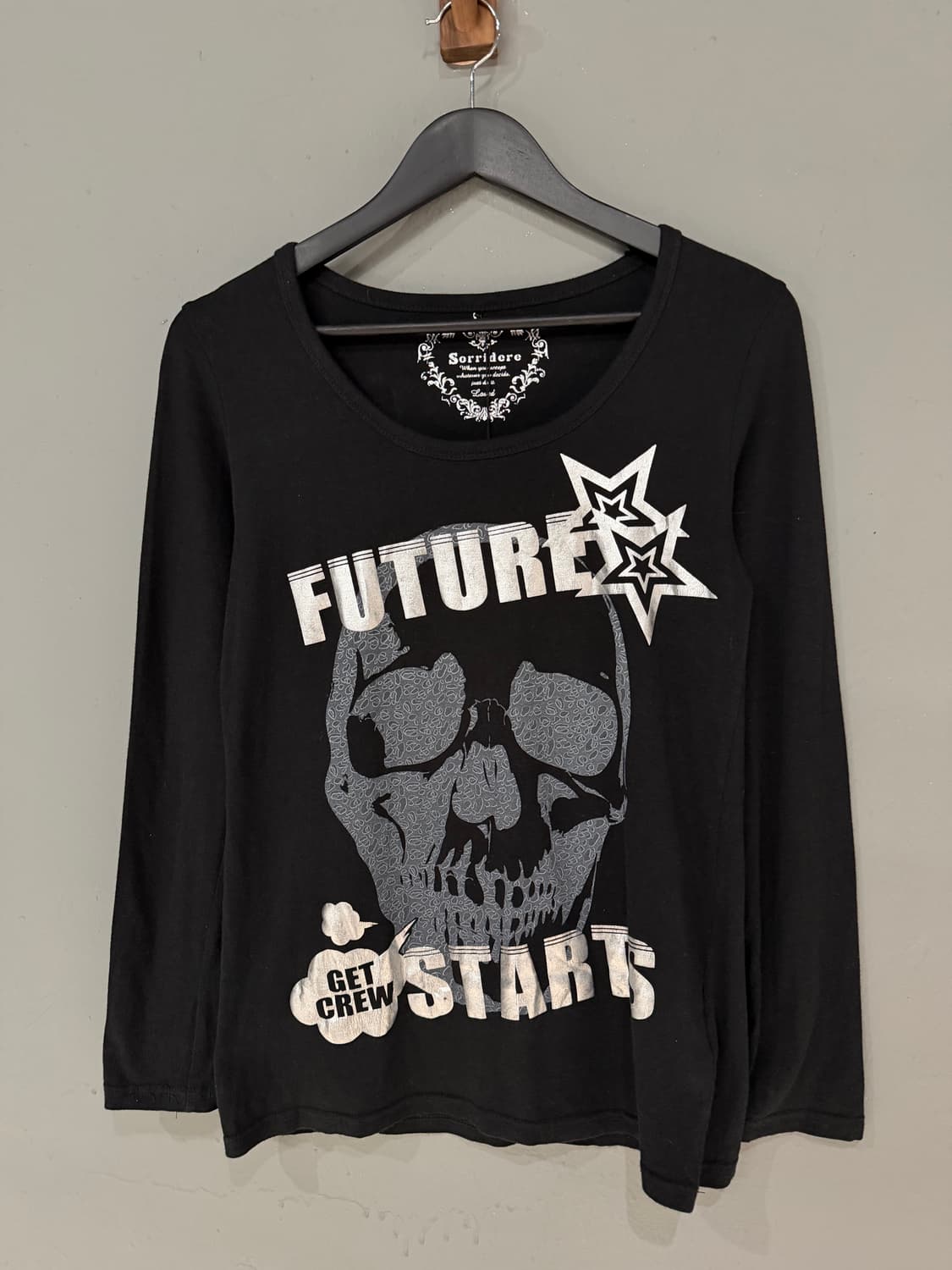 skull & glitter lettering long sleeve 상품이미지5