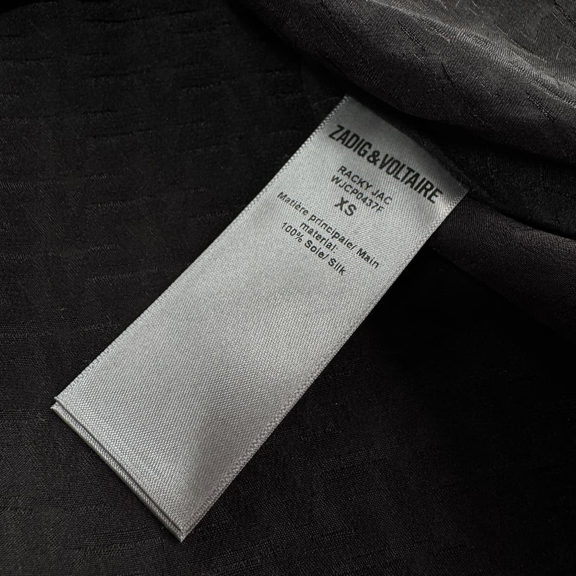 쟈딕앤볼테르 실크 로고 자카드 원피스 상품이미지5