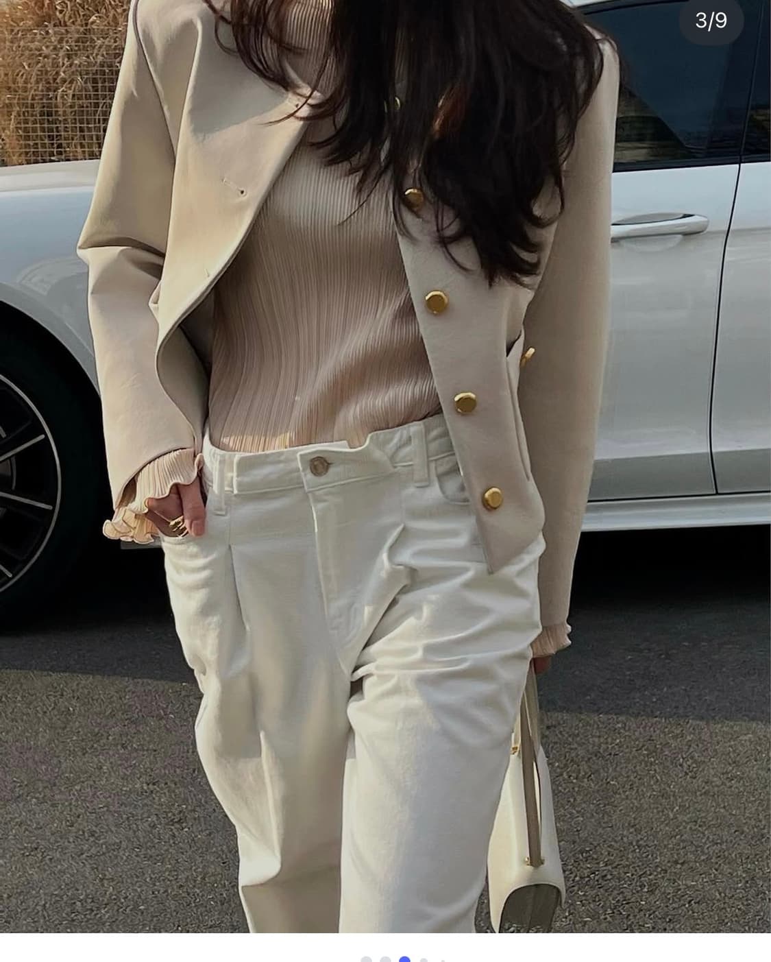 Mud Round Jacket Light Gray 상품이미지3