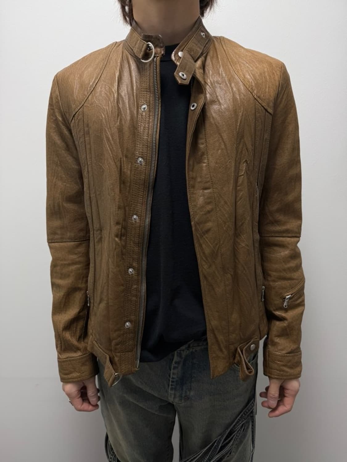 VTG PIG SKIN LEATHER JACKET 상품이미지9