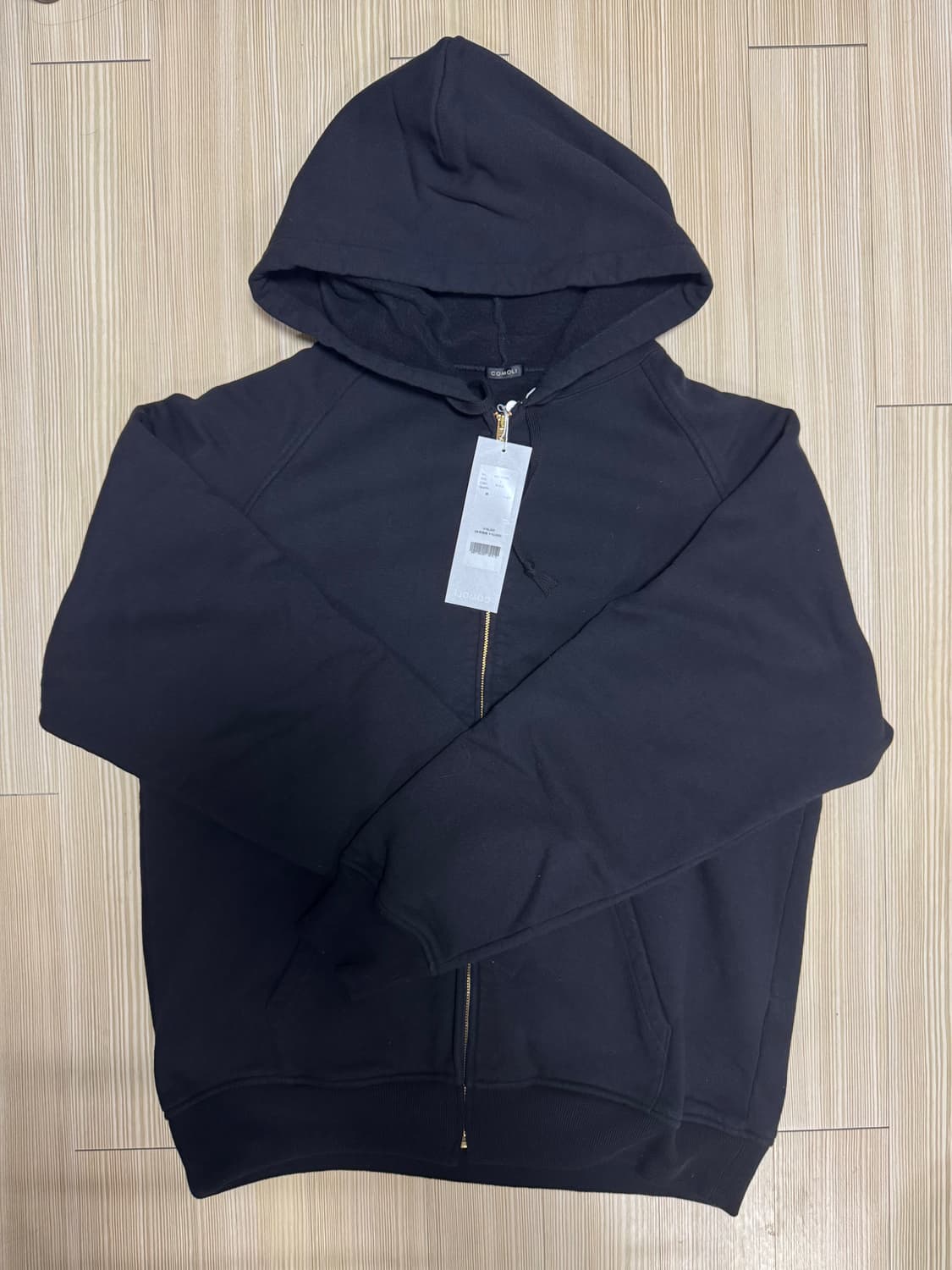 26ss 코모리 후드집업 블랙 상품이미지1