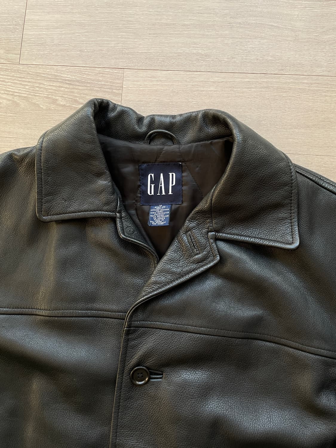 90s 올드갭 레더 카코트 상품이미지3