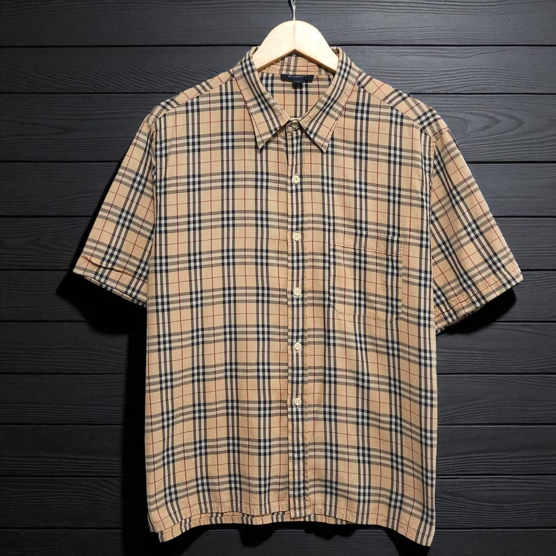 105)BURBERRY 버버리 노바체크 반팔 셔츠 상품이미지1