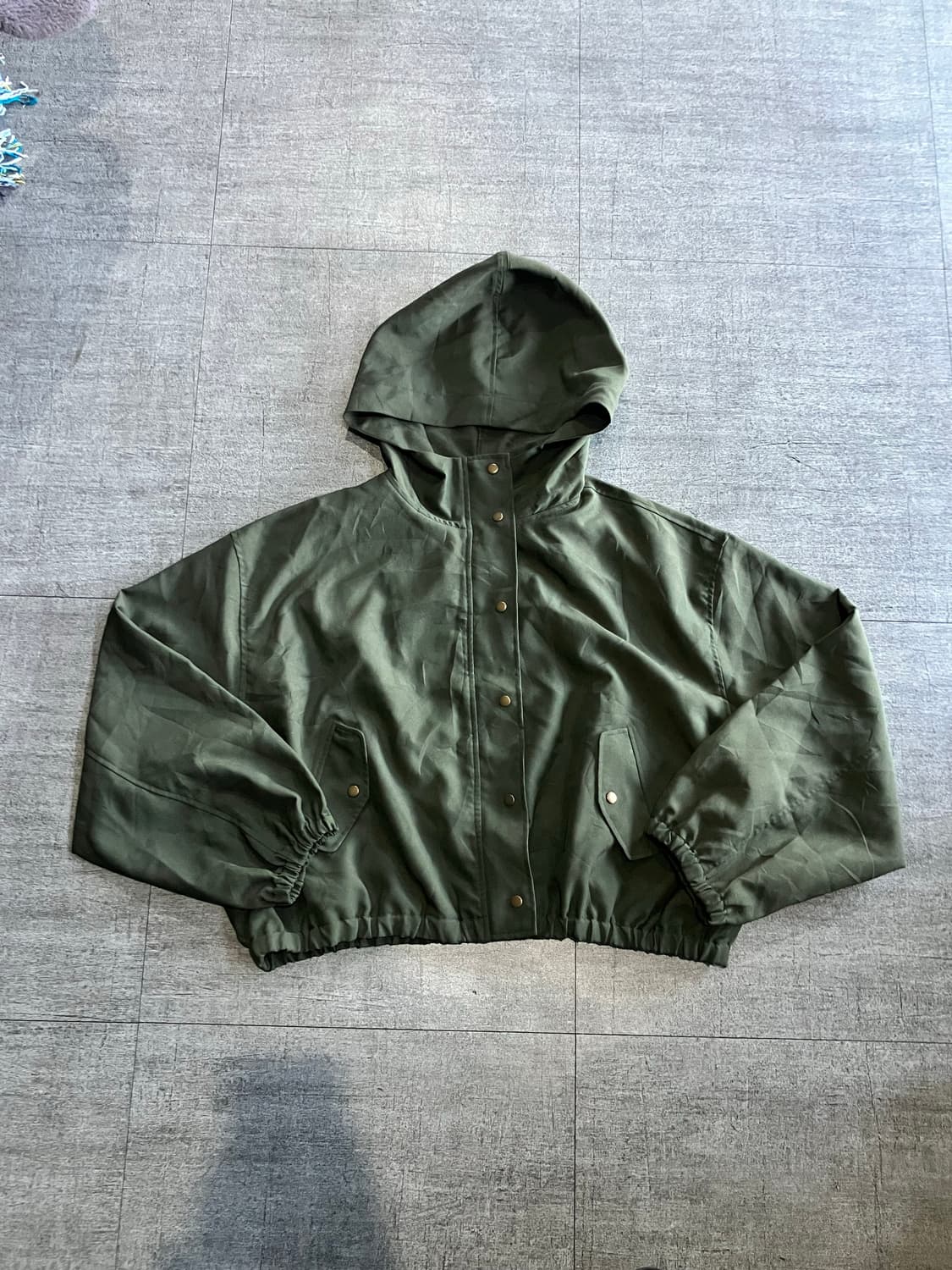 일본빈티지 Gorge 하구미모리걸 아메카지 아방핏 크롭후드봄버자켓 상품이미지1