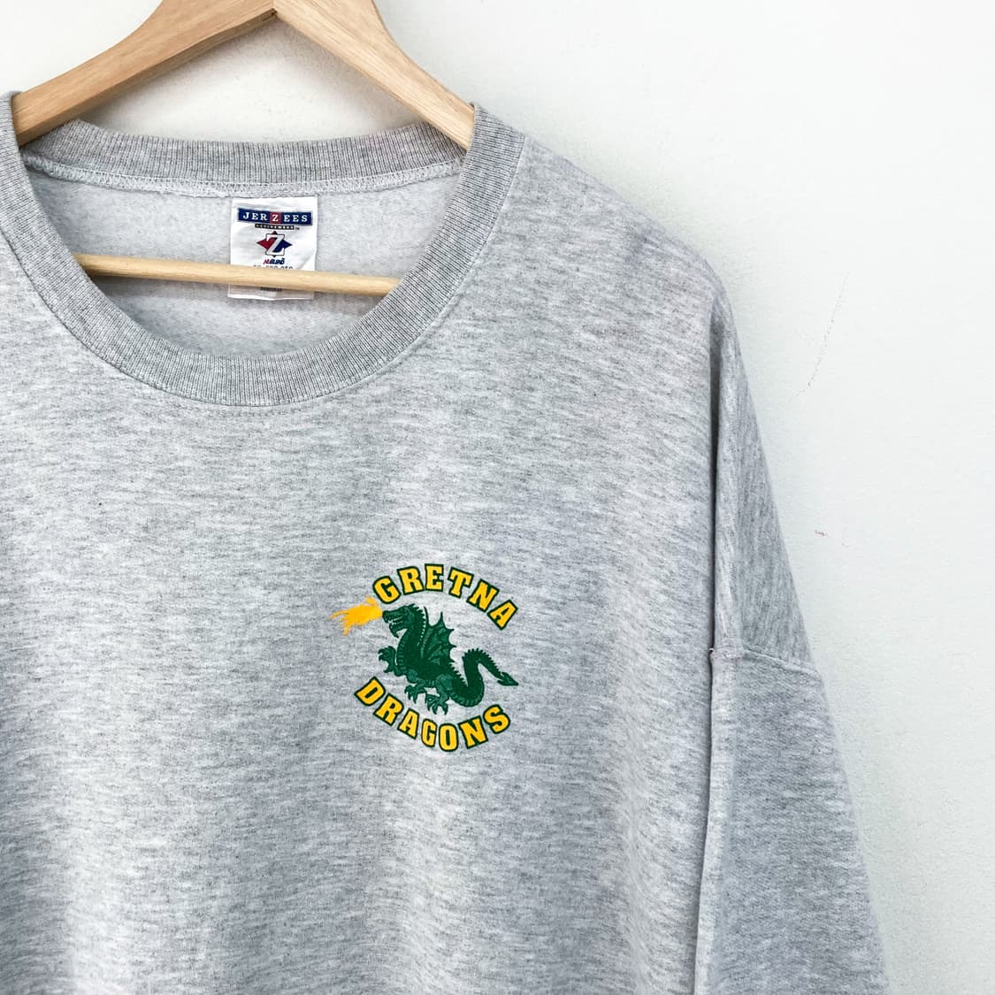 저지스90s U.S.A그레트나드래곤멜란지그레이스웻셔츠 상품이미지4