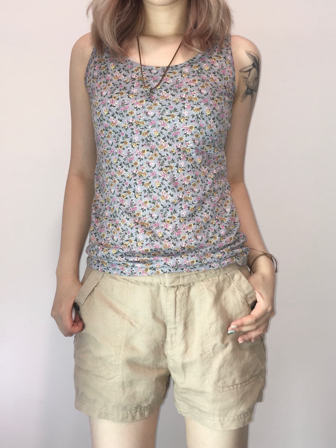 jpn vintage sora grey mori floral sleeve 상품이미지2