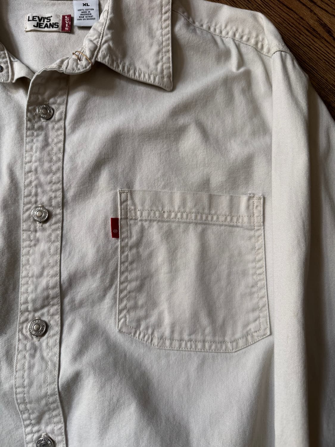 [XL]리바이스 블랭크탭 에크루 데님 워크 셔츠 상품이미지3