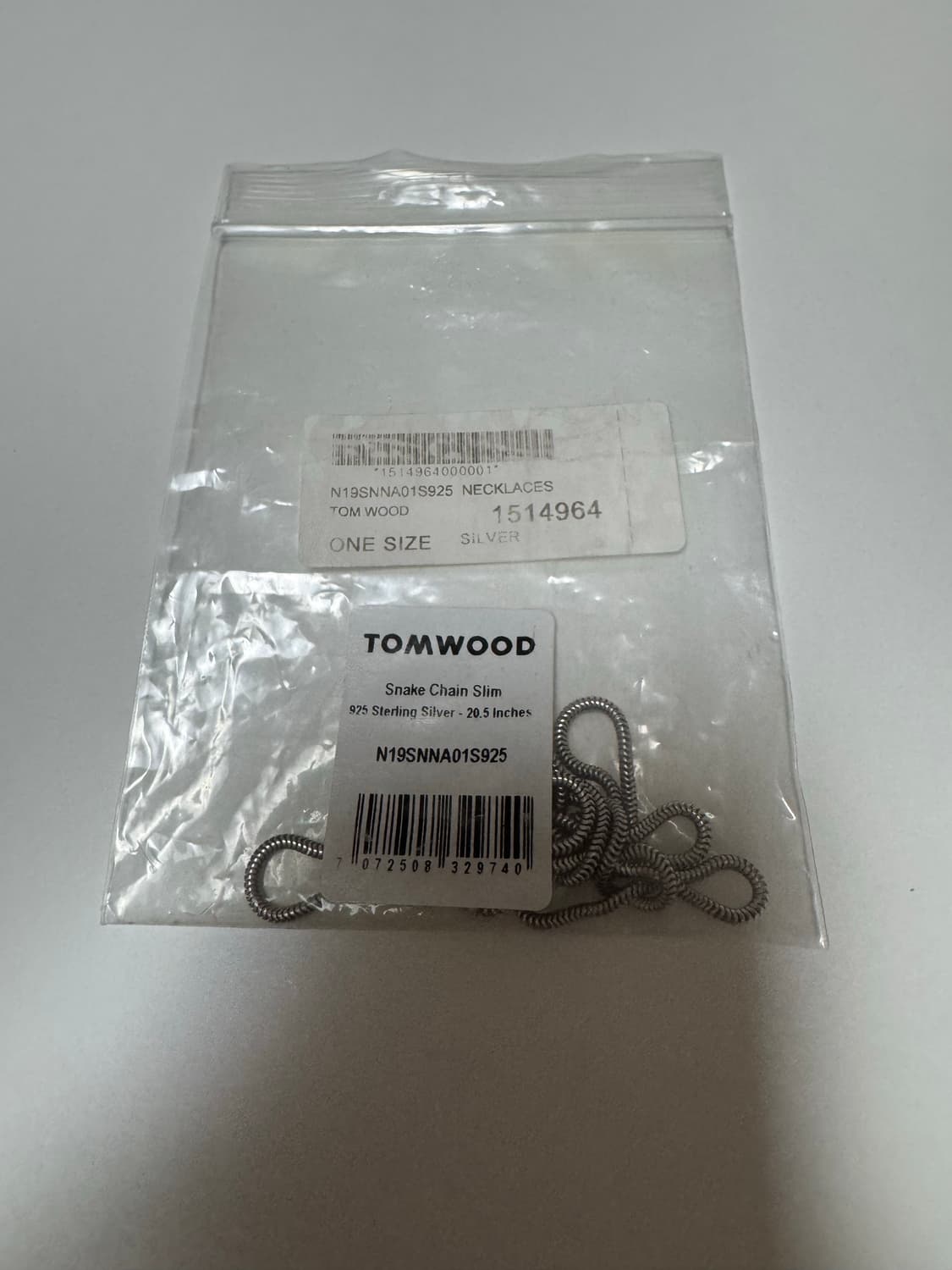 톰우드 스네이크 체인 목걸이 미친 가격에 판매합니다! 상품이미지1