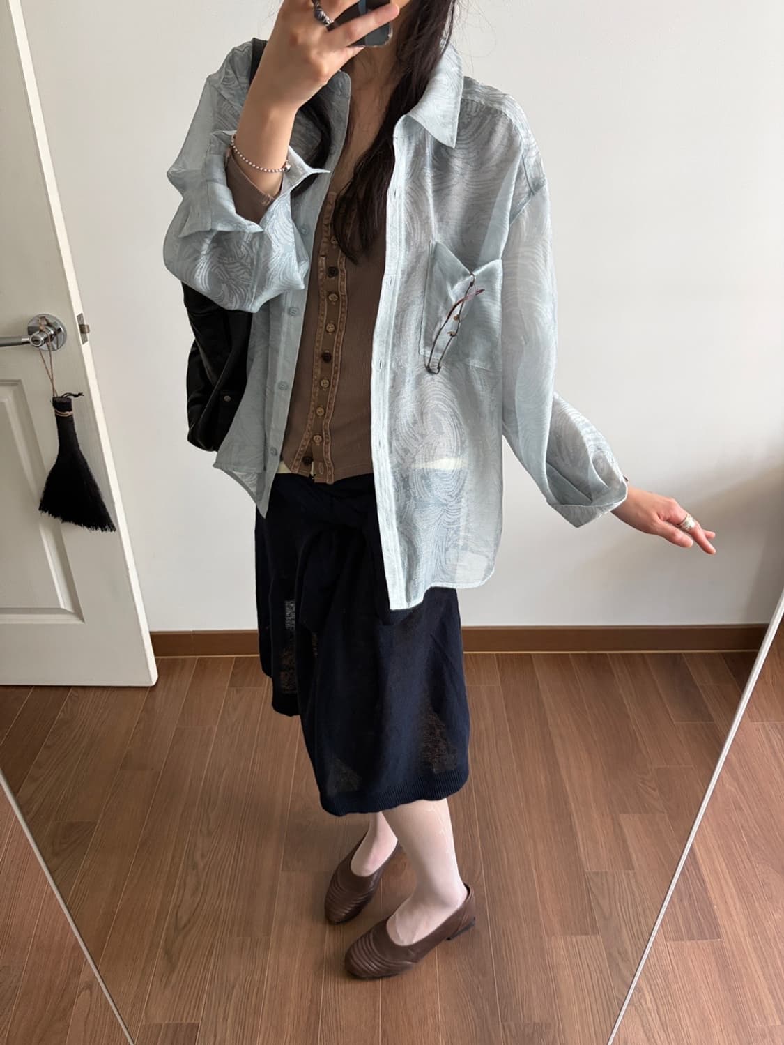 patterned blouse 상품이미지6