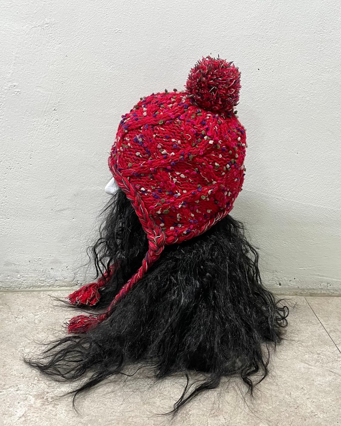 Strawberry knit earflap 상품이미지3