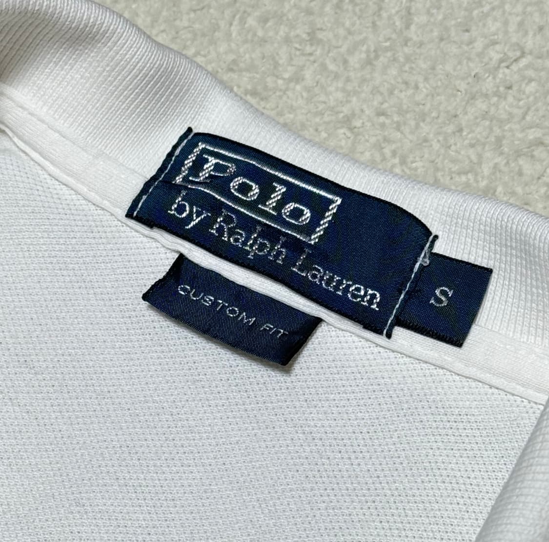 폴로 랄프로렌 빅포니 화이트 버건디 반팔 상품이미지4