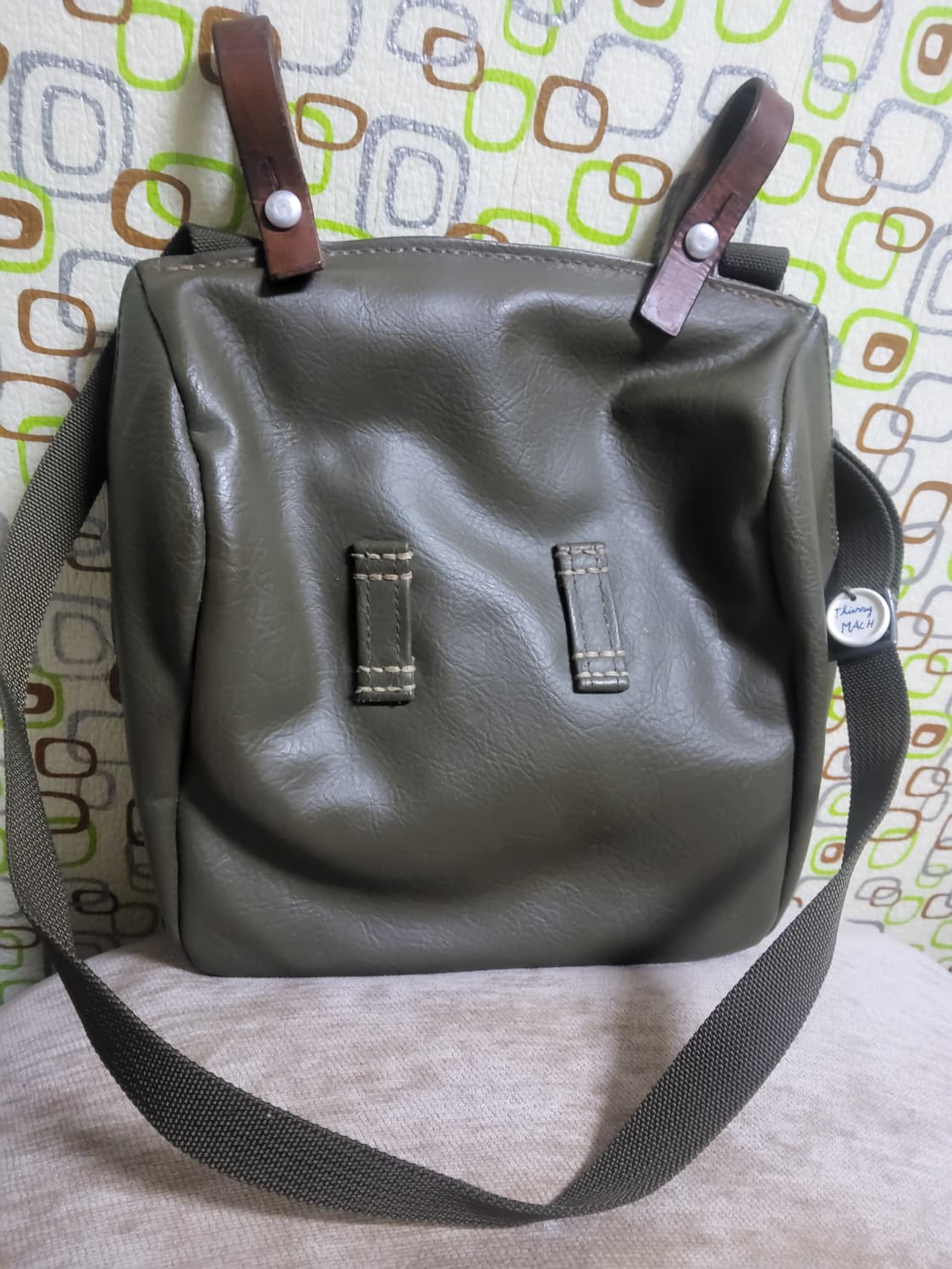 스위스군 브래디백 캔버스 가죽 숄더백  상품이미지2