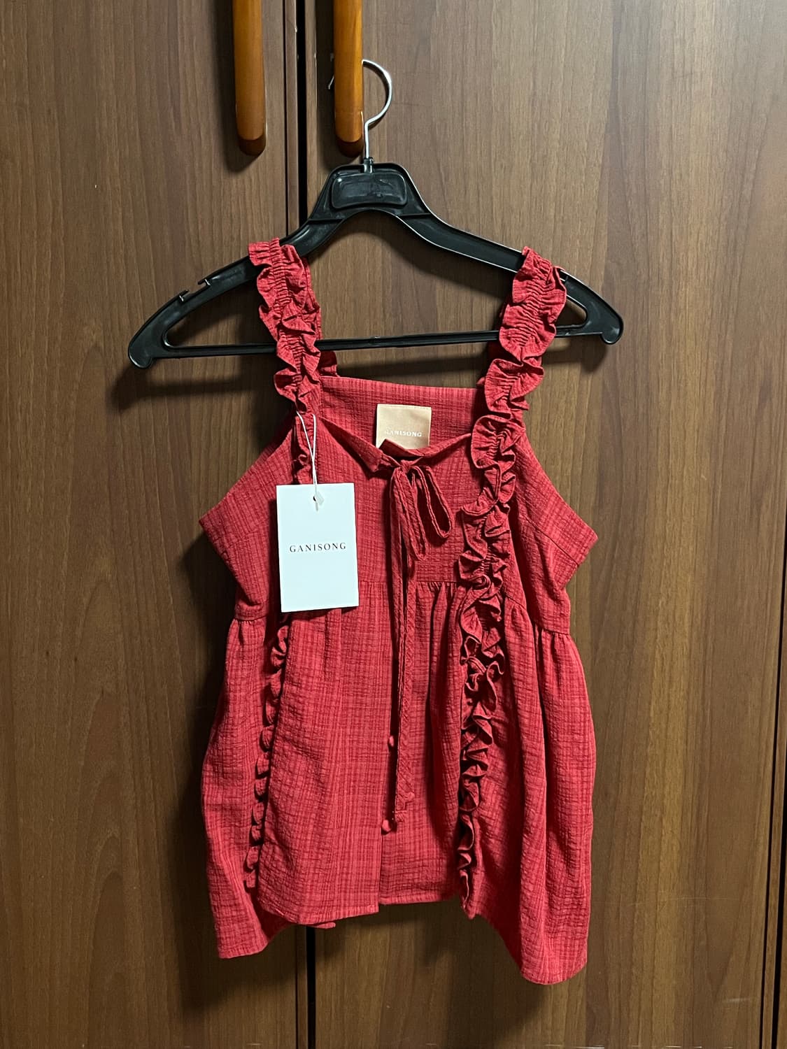가니송 Seeweed Blouse_red 상품이미지4