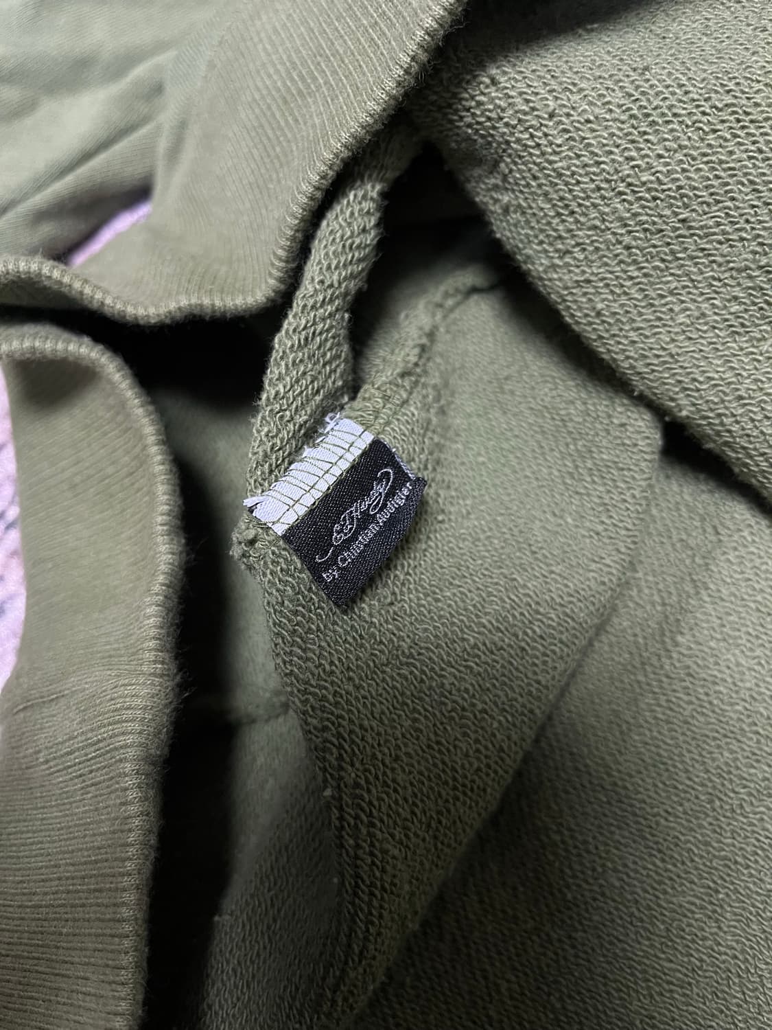 에드하디 올리브 그린 빅로고 후드집업 상품이미지7