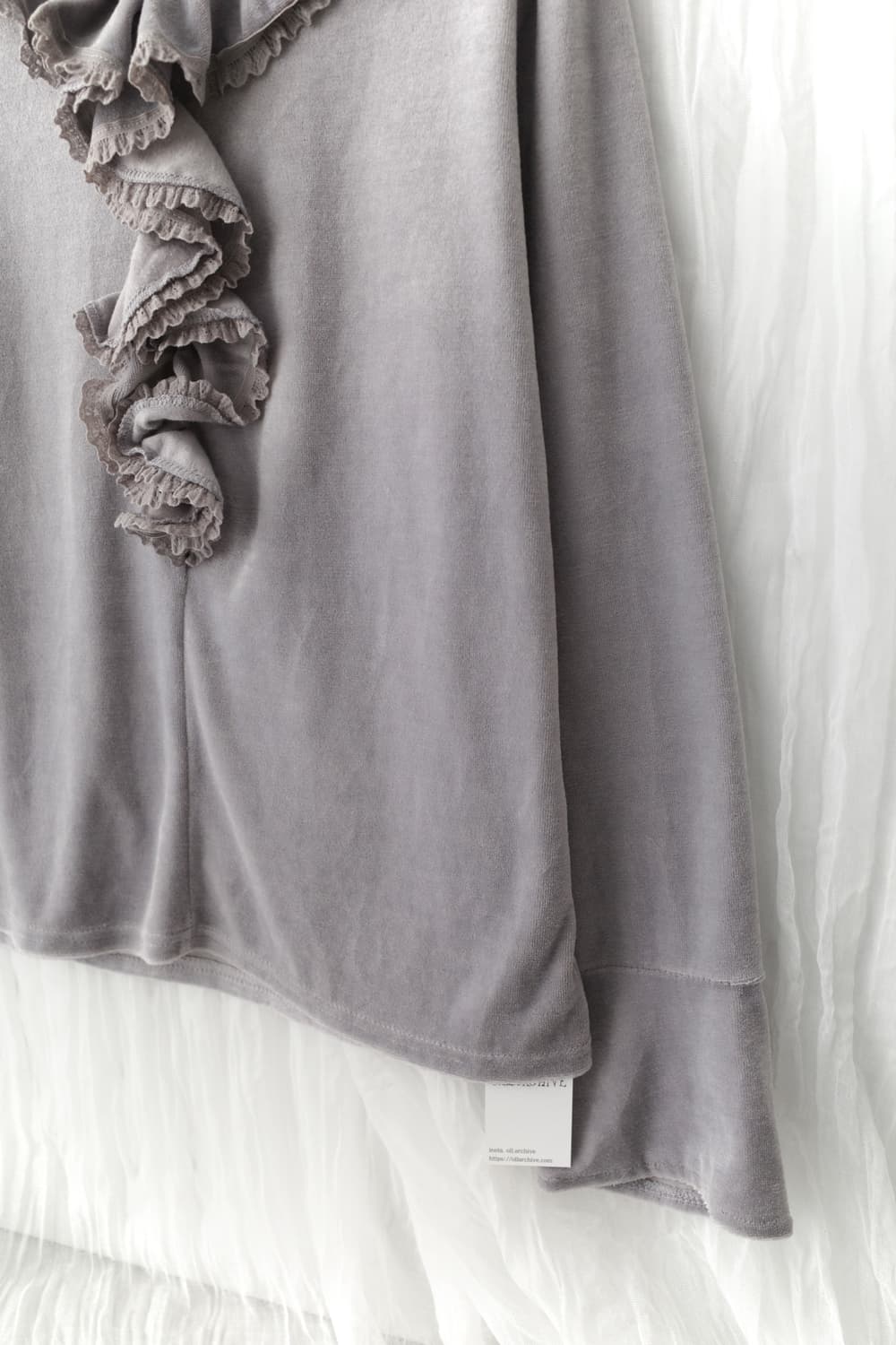 frill velvet long sleeve 상품이미지3