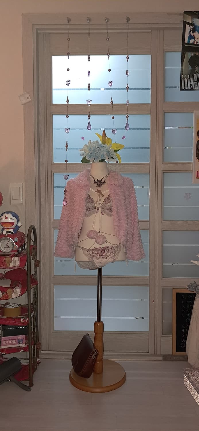 히메갸루 양산형 하이틴 트랄랄라 퍼 판초 상품이미지3