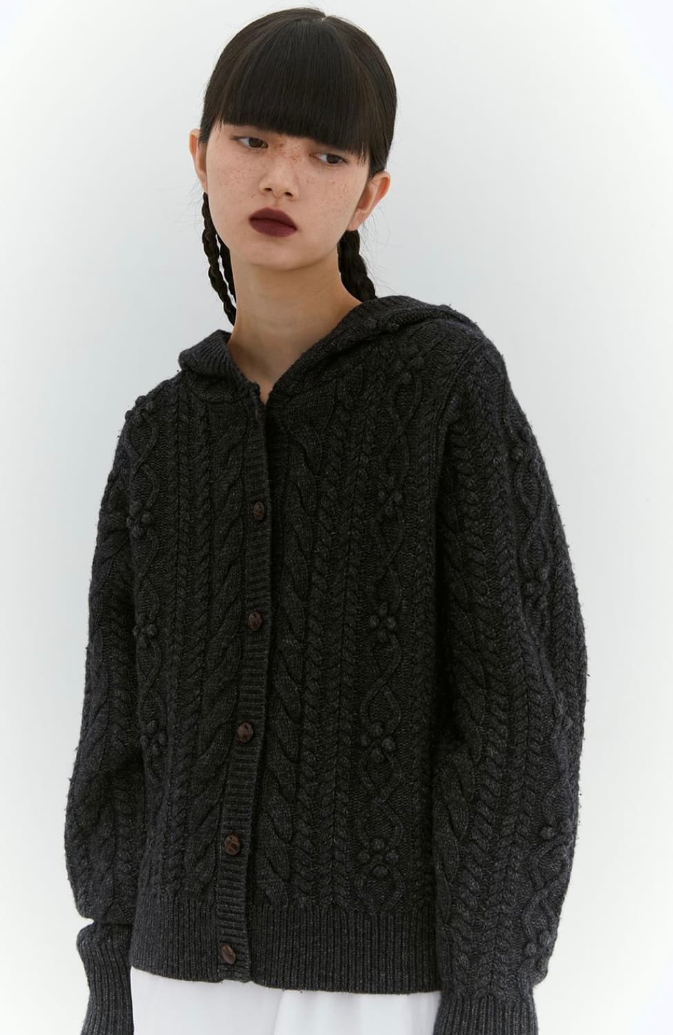 (새상품) 버뮬라 CABLE HOODIE CARDIGAN 상품이미지1