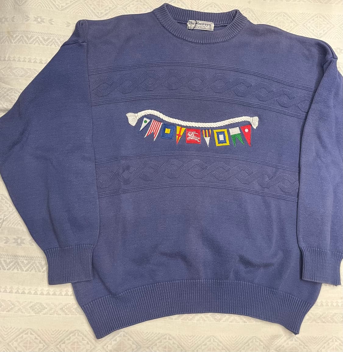 90s Burberrys 기마로고 스웨터 상품이미지3