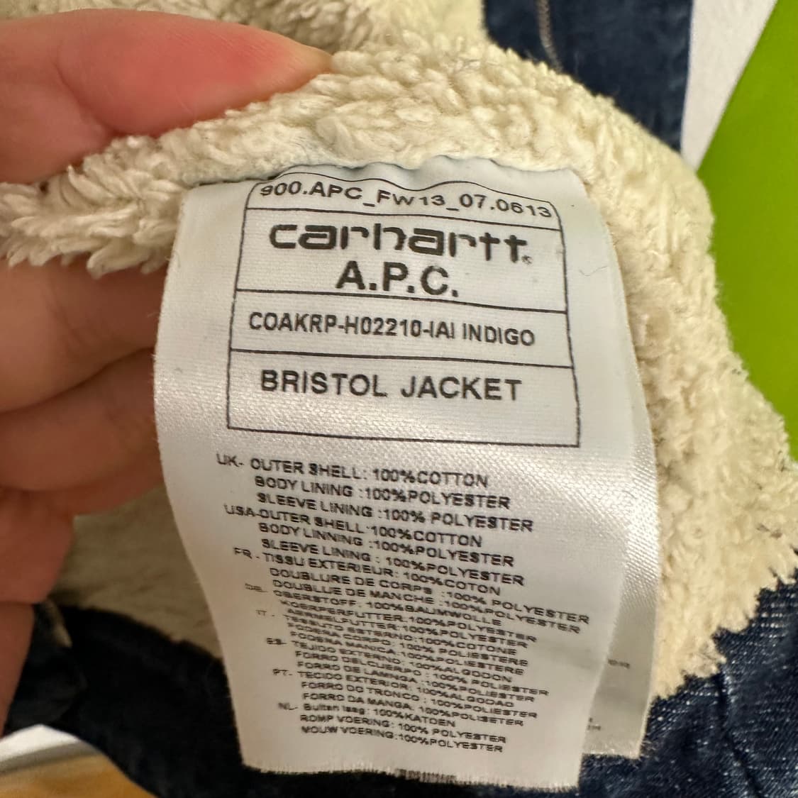 아페쎄 x  칼하트 셰르파 데님자켓 상품이미지10