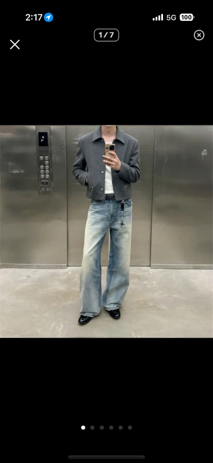 알포 CROP JACKET(그레이) 상품이미지1