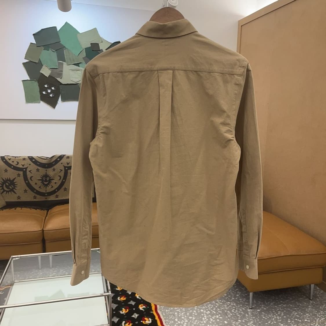 폴로 랄프로렌 빈티지 컨트리 옥스포드 카멜 셔츠 S C07263 상품이미지4