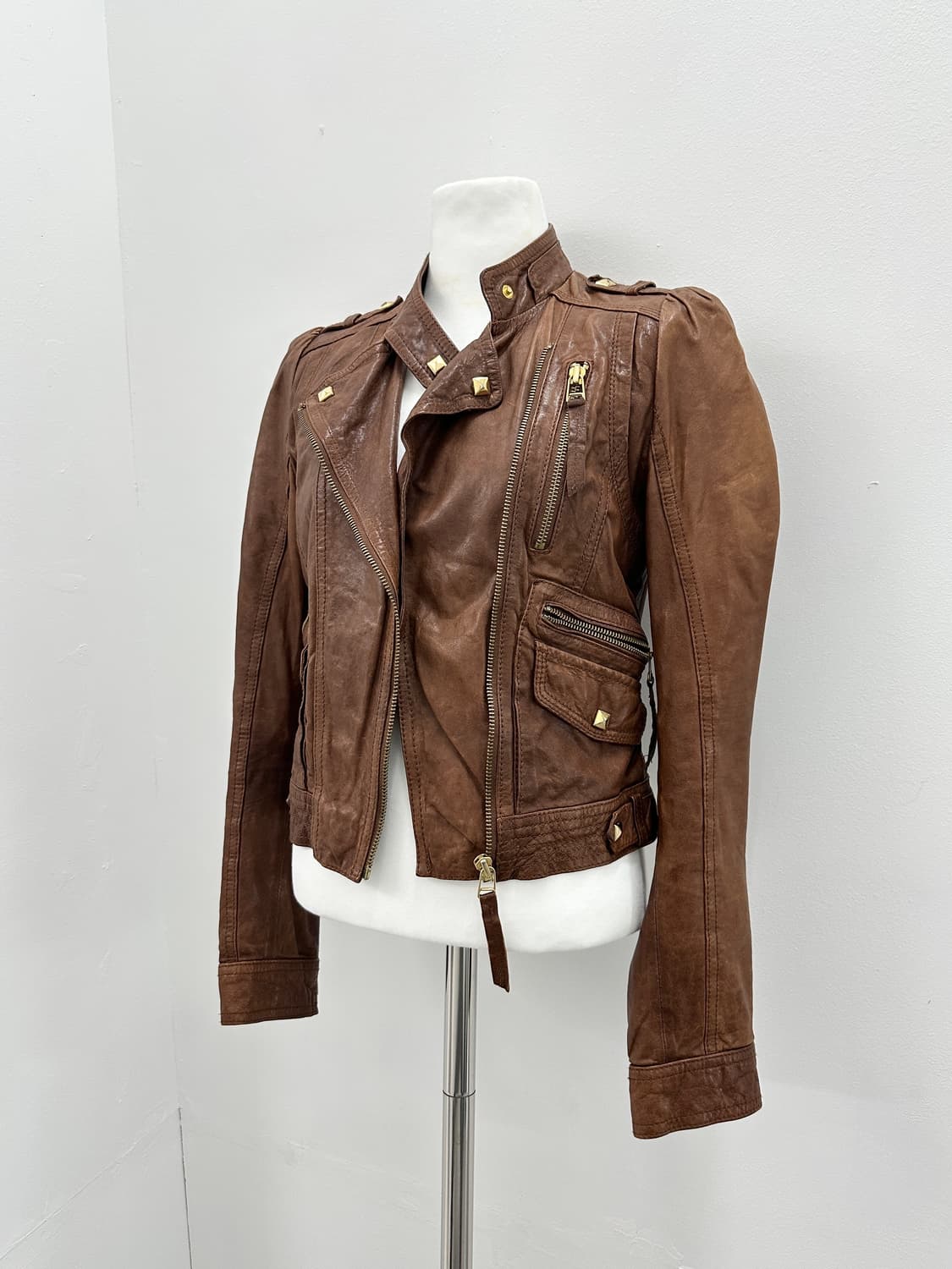 GGPX stud detail lambskin leather jacket 상품이미지6