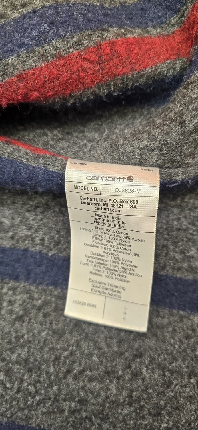 칼하트 워크 자켓 OJ3828-M 브라운 L 상품이미지4